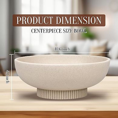 Artificial Stone Decorative Pedestal Bowl