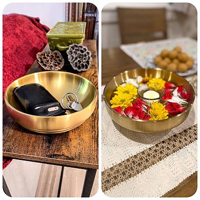 Decorative Bowl Modern Fruit Kitchen Counter Key Catch All Entryway Centerpiece