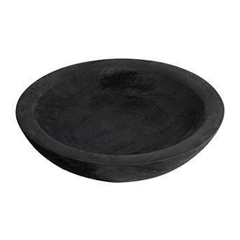 Hand Carved Wooden Decorative Bowl Farmhouse Centerpiece