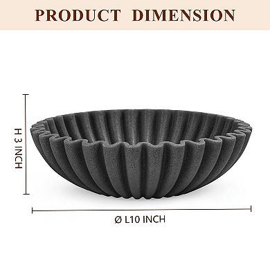 Modern Handcrafted Decorative Bowl — Home Decor Kitchen Countertop Fruit Bowl