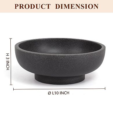 Decorative Bowl Modern Handicraft Home Fruit Kitchen Entry Table Artificial Stone