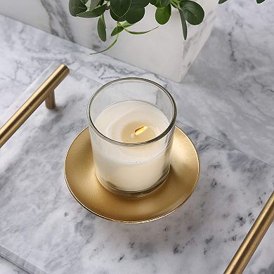 Iron Plate Candle Holder Stand Set