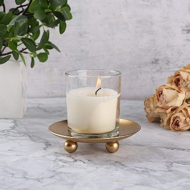 Iron Plate Candle Holder Stand Set