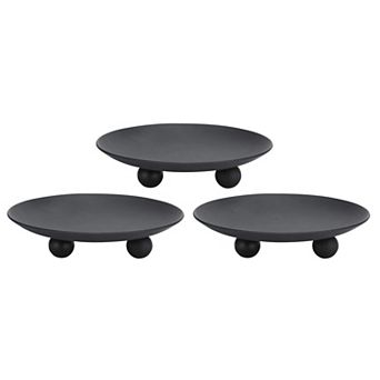 Iron Plate Candle Holder Stand Set