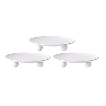 Iron Plate Candle Holder Stand Set