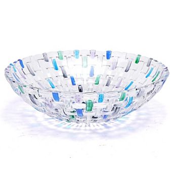 Hand Painted Woven Glass Crystal Bowl