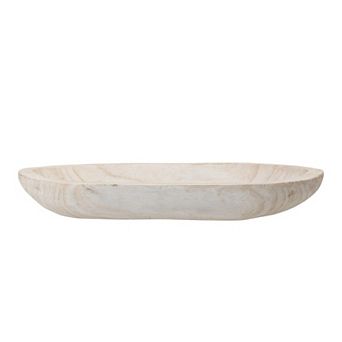 Hand-carved Paulownia Wood Bowl