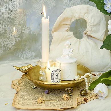 Iron Bird Candle Holder Vintage Pillar Stand