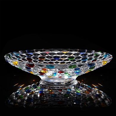 Glass Crystal Bowl Centerpiece Decorative Fruit Display Wedding Decor