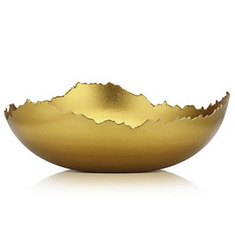 Moroccan Metal Bowl Decorative Centerpiece