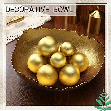 Moroccan Metal Bowl Decorative Centerpiece