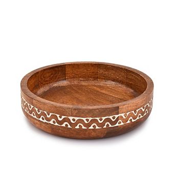 Mango Wood Round Decorative Rustic Centerpiece Wedding