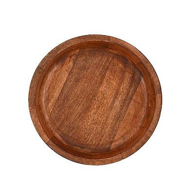 Mango Wood Round Decorative Rustic Centerpiece Wedding