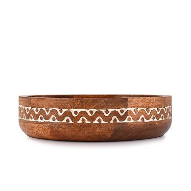 Mango Wood Round Decorative Rustic Centerpiece Wedding