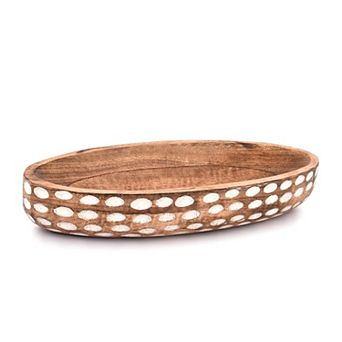 Mango Wood Decorative Bowl Table Centerpiece Home Decor