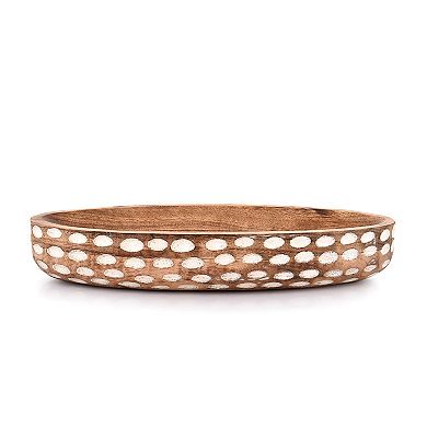 Mango Wood Decorative Bowl Table Centerpiece Home Decor