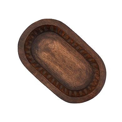 Mango Wood Long Bowl Table Centerpiece