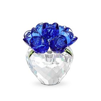 Crystal Rose Glass Bouquet Vase Home Decor Gift