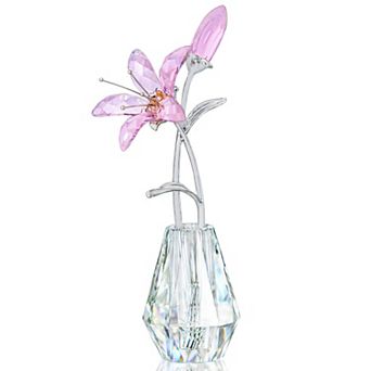 Crystal Calla Lily Figurine Wedding Bouquet Vase Decor