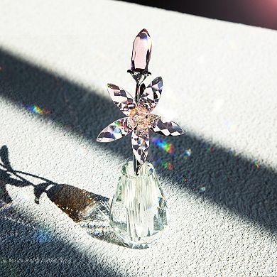 Crystal Calla Lily Figurine Wedding Bouquet Vase Decor