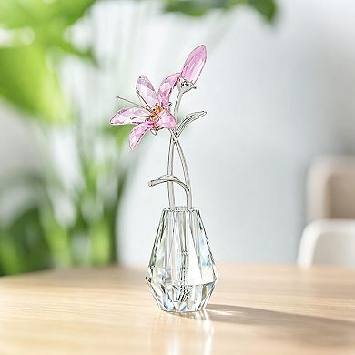 Crystal Calla Lily Figurine Wedding Bouquet Vase Decor
