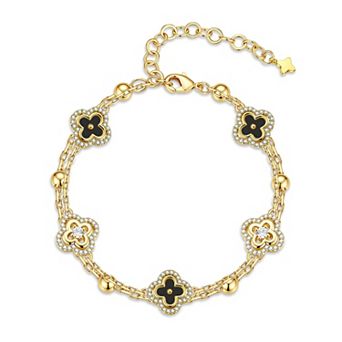Four Leaf Clover Bracelet Women Lucky Gift