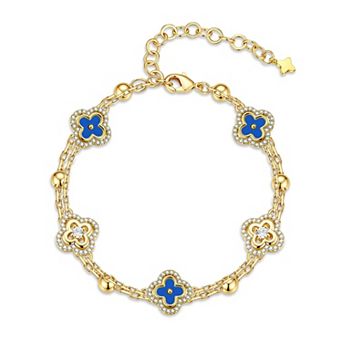 Four Leaf Clover Bracelet Women Lucky Gift