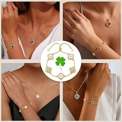 Four Leaf Clover Bracelet Lucky Gift