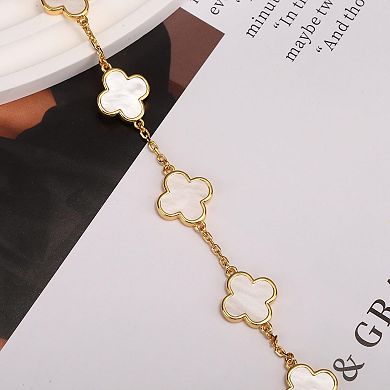Four Leaf Clover Bracelet Women Adjustable Charm Gift