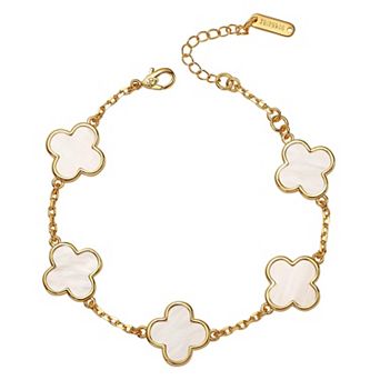 Four Leaf Clover Bracelet Women Adjustable Charm Gift