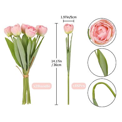 Artificial Silk Tulip Bouquet Wedding Spring Decor
