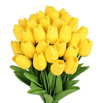 Artificial Tulip Flowers Real Touch Faux Floral Arrangements Decorations
