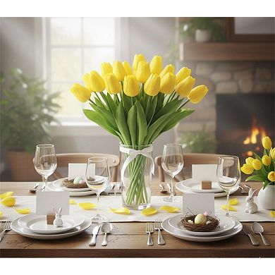 Artificial Tulips Real Touch PU Flowers Home Decor Wedding Bouquet