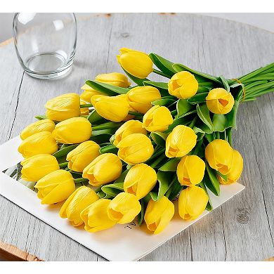 Artificial Tulips Real Touch PU Flowers Home Decor Wedding Bouquet