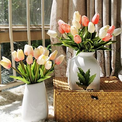 Artificial Tulips Real Touch Faux Flowers Bouquet