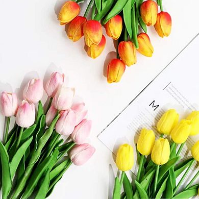 Artificial Tulips Real Touch Faux Flowers Bouquet