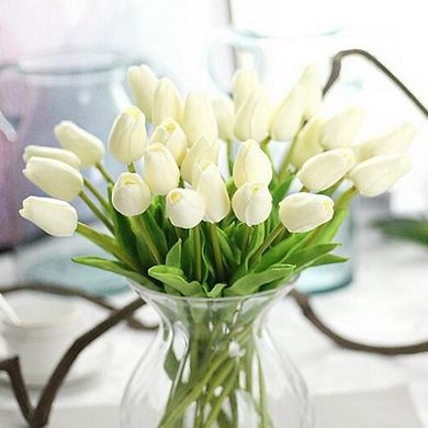 Real touch Artificial Tulip Flowers Home Wedding Party Decor