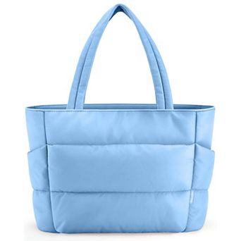 Women Puffer Tote Multi-Pocket Quilted Handbag