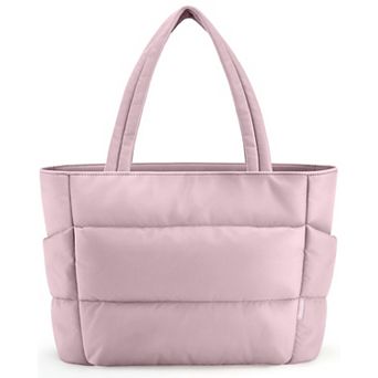 Women Puffer Tote Multi-Pocket Quilted Handbag