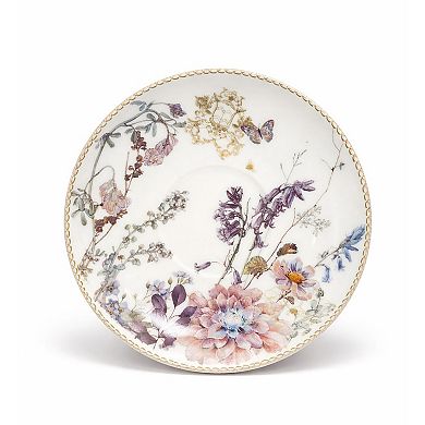 Birds Rose Garden Cup Saucer Gift Box