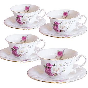 Ceramic Tea and Coffee Cup Saucer Set