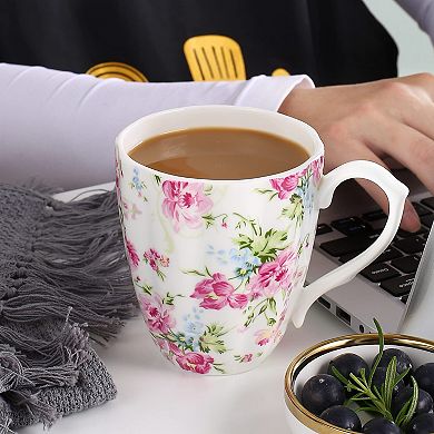 Floral Coffee Mug Women Mom Birthday Christmas Gift