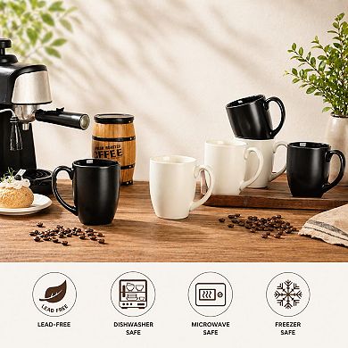Ceramic Coffee Mugs Set Modern Handle
