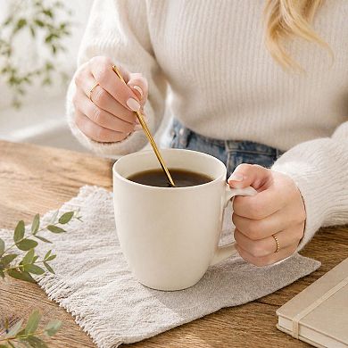 Ceramic Coffee Mugs Set Modern Handle