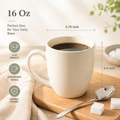 Ceramic Coffee Mugs Set Modern Handle