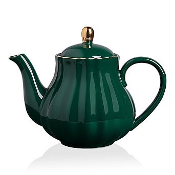 Royal Teapot Ceramic Stainless Steel Infuser Blooming Loose Leaf
