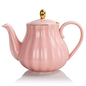 Royal Teapot Ceramic Stainless Steel Infuser Blooming Loose Leaf