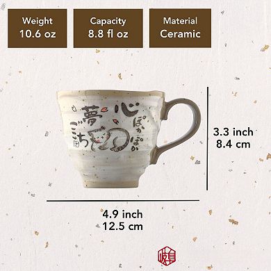 Cat Mug Handmade Ceramic Coffee Tea Cup
