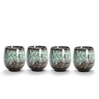 Jianzhan Ceramic Teacup Kung Fu Tea Set Coffee Cup Yerba Mate Cup Set Of 4 Colors