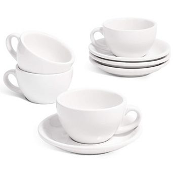 Ceylon Blue Embossed Ceramic Cup Saucer Set
